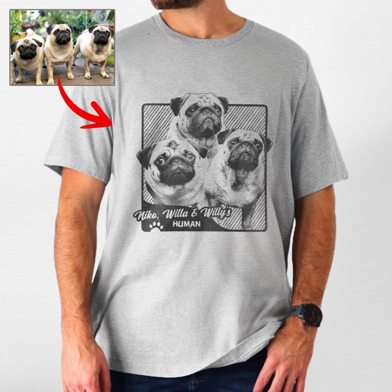 Meaningful Custom Dog Shirt Bella Canvas Tee for Dog Moms and Dads - Pawarts