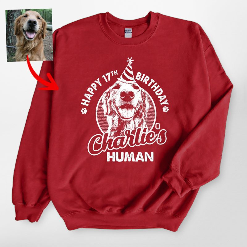 Happy Birthday Gildan Sweatshirt For Dog Lovers - Pawarts