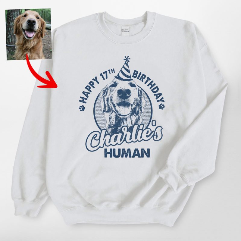 Happy Birthday Gildan Sweatshirt For Dog Lovers - Pawarts