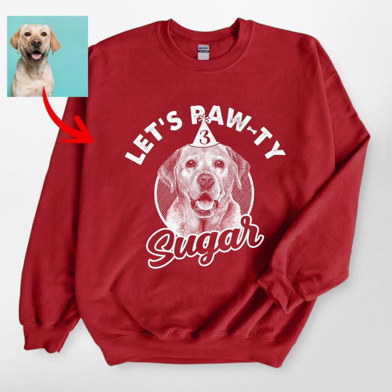 Let's Paw-ty Gildan Sweatshirt For Dog Lovers - Pawarts