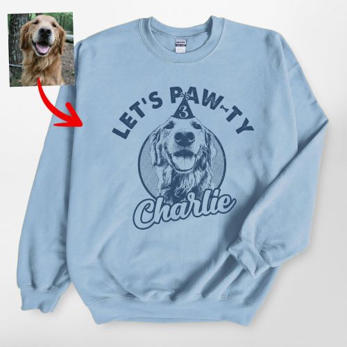 Let's Paw-ty Gildan Sweatshirt For Dog Lovers - Pawarts