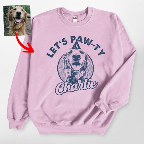 Let's Paw-ty Gildan Sweatshirt For Dog Lovers - Pawarts