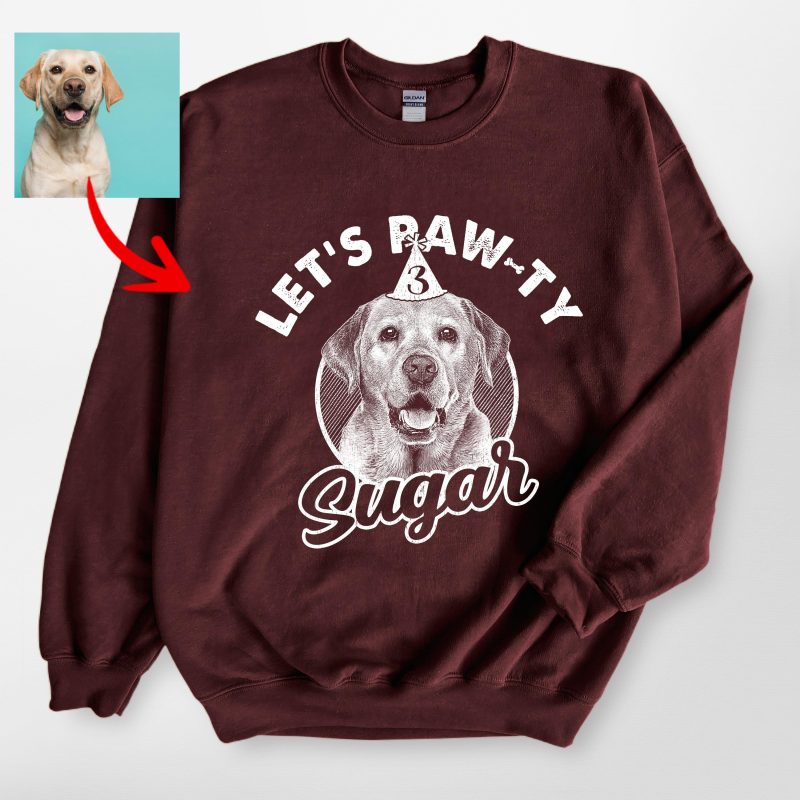 Let's Paw-ty Gildan Sweatshirt For Dog Lovers - Pawarts