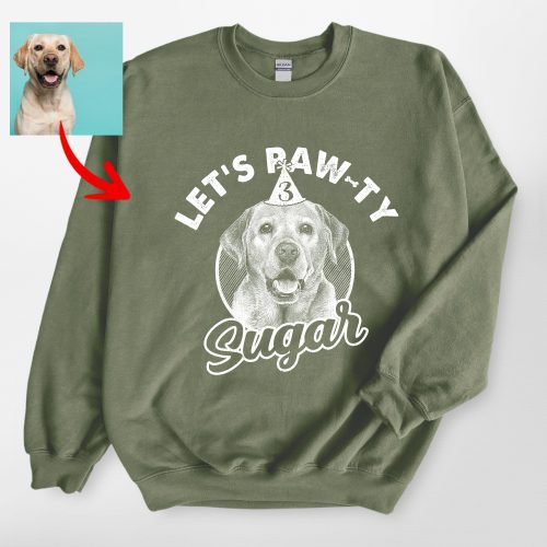 Let's Paw-ty Gildan Sweatshirt For Dog Lovers - Pawarts