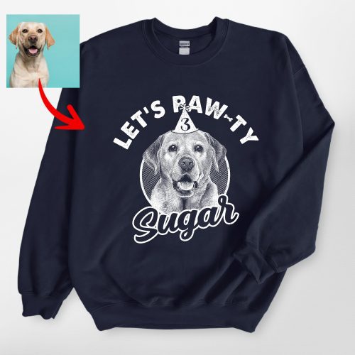 Let's Paw-ty Gildan Sweatshirt For Dog Lovers - Pawarts