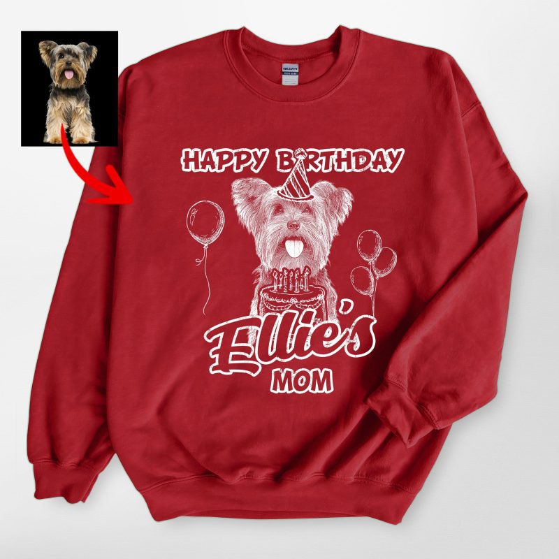 Happy Birthday Customized Dog Gildan Sweatshirt - Pawarts