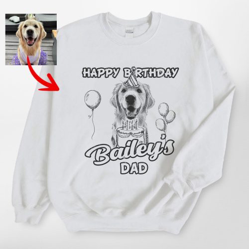 Happy Birthday Customized Dog Gildan Sweatshirt - Pawarts