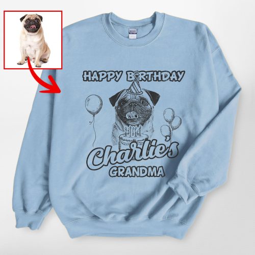 Happy Birthday Customized Dog Gildan Sweatshirt - Pawarts