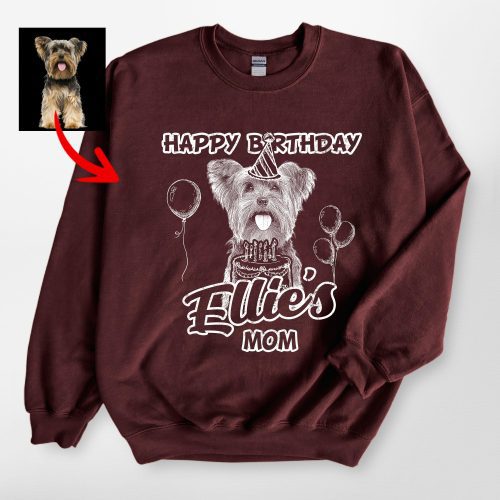 Happy Birthday Customized Dog Gildan Sweatshirt - Pawarts