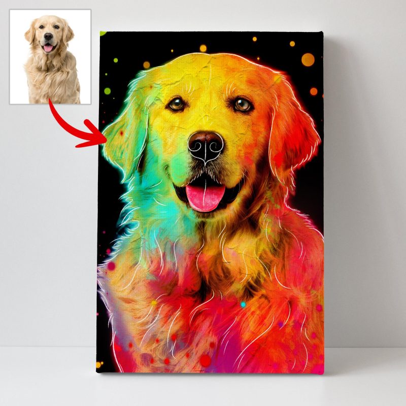 Pawarts | Custom Dog Neon Canvas [Unique Gift For Dog Lovers] - Pawarts