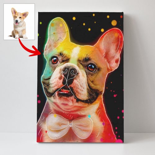 Pawarts | Custom Dog Neon Canvas [Unique Gift For Dog Lovers] - Pawarts