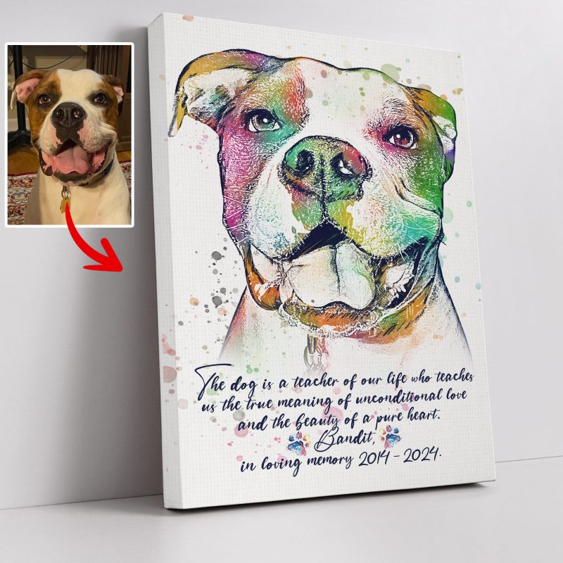 Pawarts | Unique Custom Dog Canvas [Memorial Gift for Dog Lovers] - Pawarts