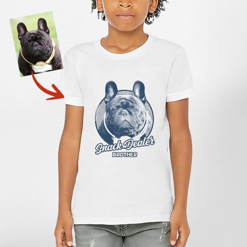 Custom Dog Sketch Youth T-Shirt - Adorable Gift for Kids - Pawarts