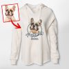 Vintage Custom Dog Portrait Women's Hoodie, Perfect Mother’s Day Gift for Dog Mom - Pawarts