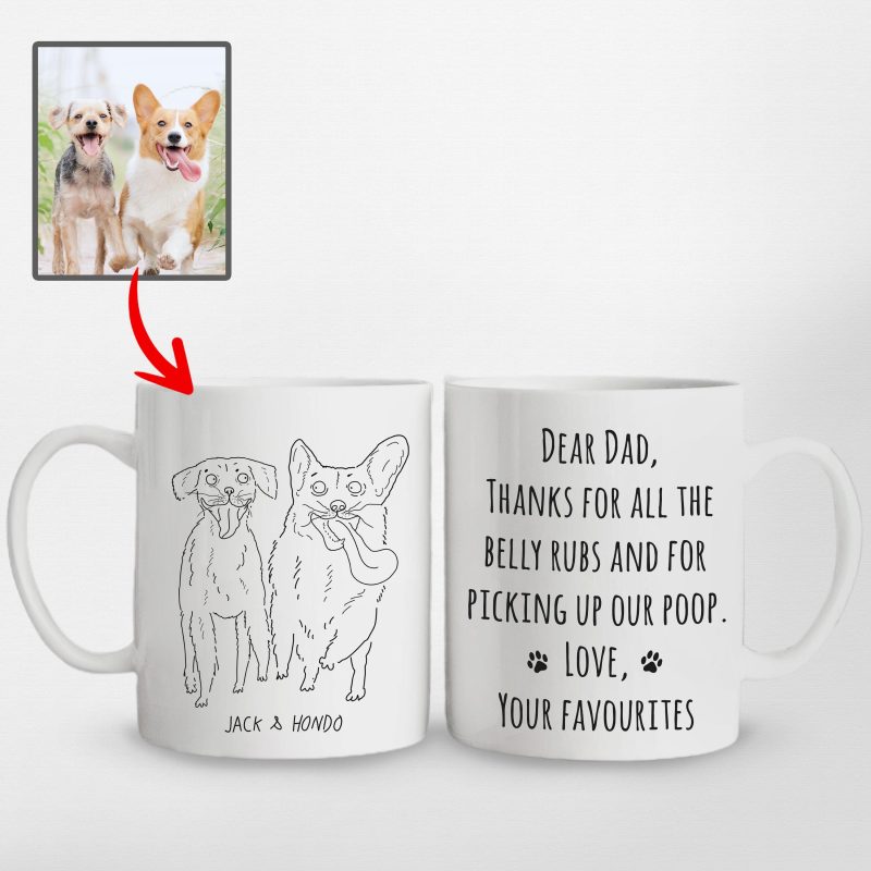 Pawarts | Funny Personalized Dog Mug [Nice Gift For Dog Dad] - Pawarts