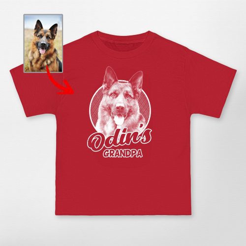 Custom Dog Sketch Portrait Hanes Beefy-T Unisex T-Shirt for Pet Lovers - Pawarts