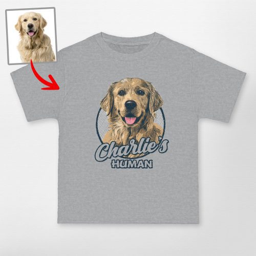 Vibrant Custom Dog Portrait Hanes Beefy-T Unisex Short Sleeve T-Shirt for Dog Lovers - Pawarts