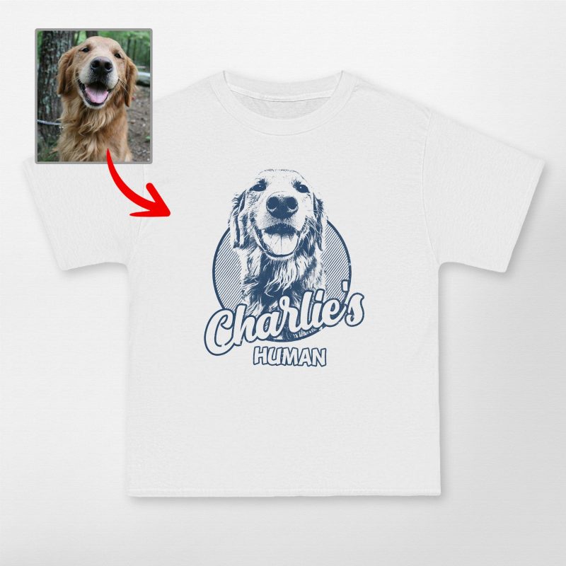 Custom Dog Sketch Portrait Hanes Beefy-T Unisex T-Shirt for Pet Lovers - Pawarts