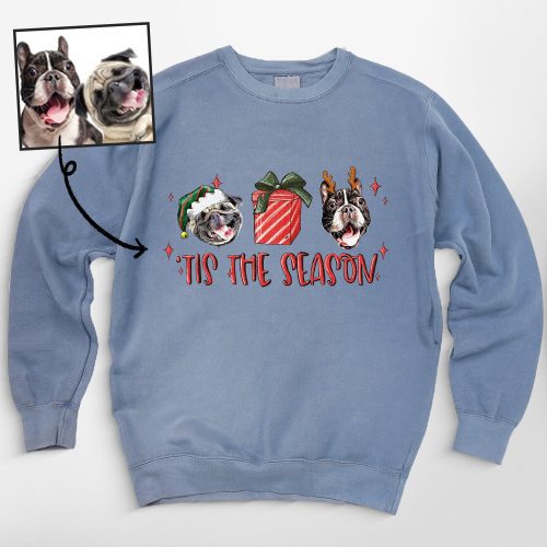 Pawarts | [Tis The Season] Customized Comfort Color Sweatshirt For Dog Human - Pawarts