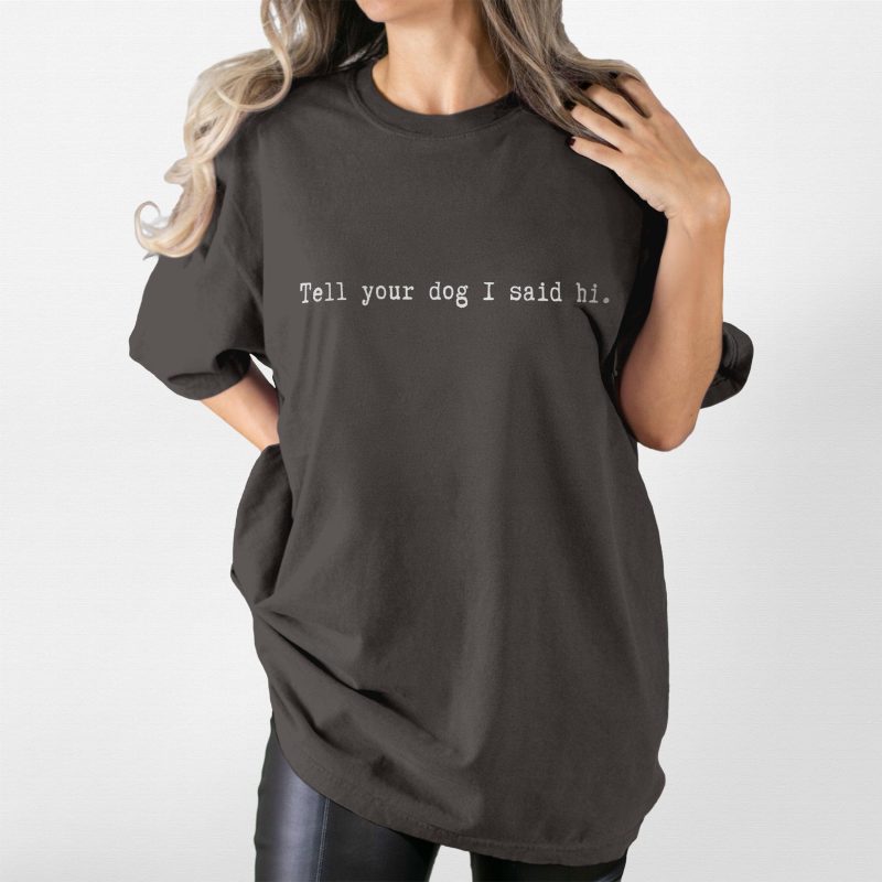 Pawarts | Customized Text Comfort Colors T-Shirt For Dog Mom - Pawarts