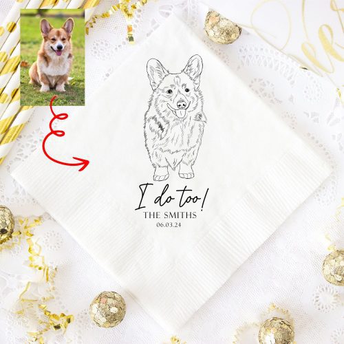 Pawarts | Cute Custom Dog Napkins [Great For Wedding] - Pawarts