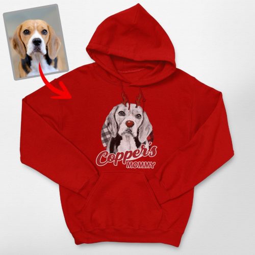 Pawarts | Christmas Vibes Customized Dog Portrait Hoodies For Human - Pawarts