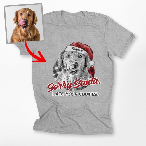 Funny Dog Lovers Christmas Crewneck - Custom Pet Portrait Santa Gift - Pawarts