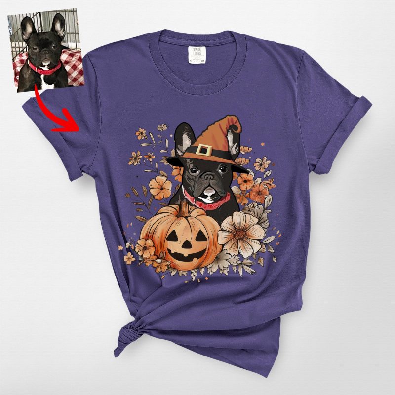 Flora Custom Dog Ghost Shirt for Dog Moms - Pawarts