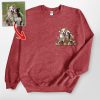 Xmas Custom Dog Portrait Gildan Sweatshirt, Lovely Gifts For Dog Lovers - Pawarts