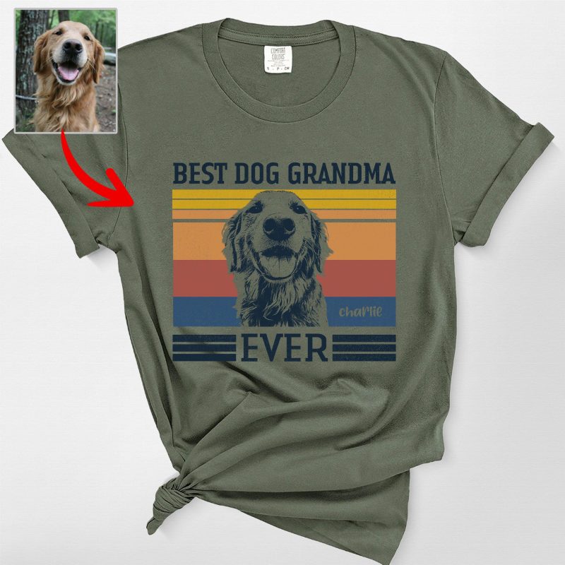 Best Dog Mom Ever Comfort Colors T-Shirt - Vintage Graphic for Mother's Day - Pawarts