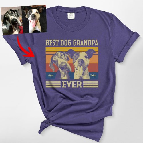 Best Dog Dad Ever Comfort Colors T-Shirt - California Sunset Design - Pawarts