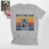 Best Dog Dad Ever Sketch Style Bella Canvas Shirt - Pawarts