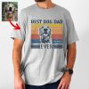 Best Dog Dad Vintage Custom Bella Canvas T-shirt, Cool Gifts For Father's Day - Pawarts