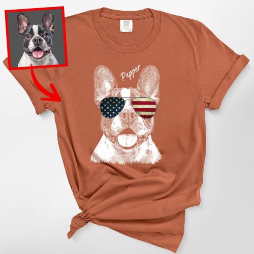 Pawarts | The Coolest Custom Dog Comfort Colors T-shirt [Great Gifts For Independence Day] - Pawarts