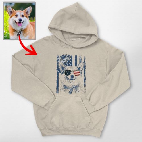 Pawarts - Excellent Custom Dog Hoodie For Patriotic Human - Pawarts