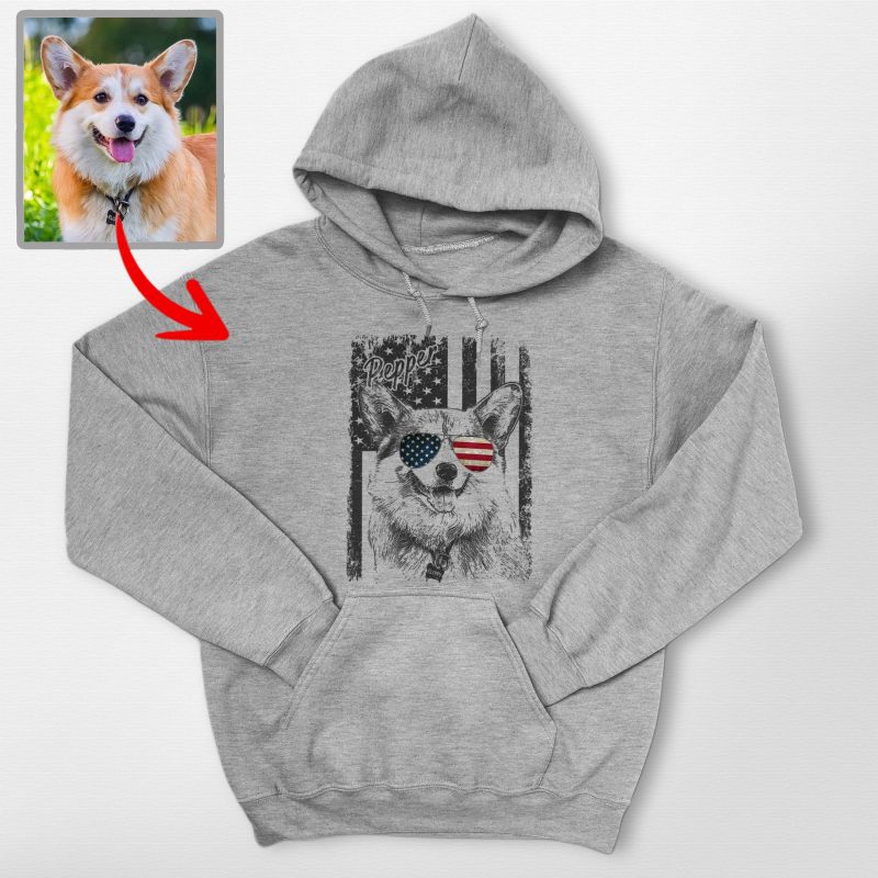 Pawarts - Excellent Custom Dog Hoodie For Patriotic Human - Pawarts