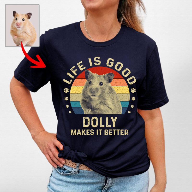 Vintage Life Is Good Custom Dog T-shirts, Unforgettable Gifts For Dog Mom - Pawarts