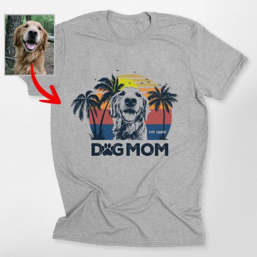 Pawarts | Fantastic Summer Vibes Customized Dog Portrait T-shirt - Pawarts