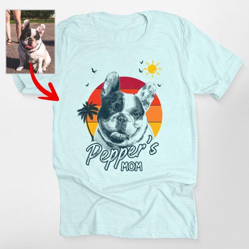 Pawarts | Summer Vibes Customized Dog Portrait Unisex T-shirt - Pawarts