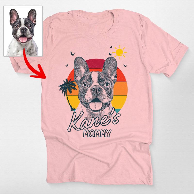 Pawarts | Summer Vibes Customized Dog Portrait Unisex T-shirt - Pawarts