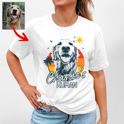 Pawarts - The Coolest Summer Vibes Custom Dog T-Shirt [For Dog Mom] - Pawarts