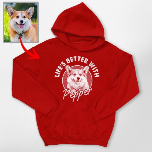 Life is Better with Your Dog Custom Gildan Hoodie for Dog Lovers - Pawarts