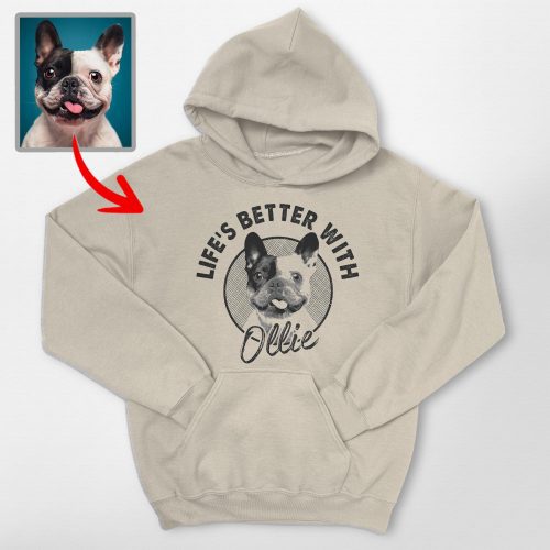 Life is Better with Your Dog Custom Gildan Hoodie for Dog Lovers - Pawarts