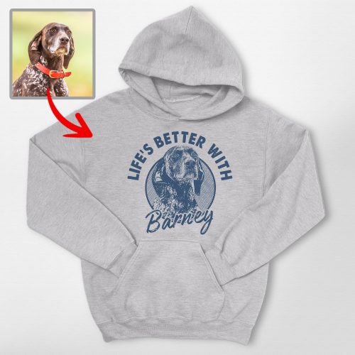 Life is Better with Your Dog Custom Gildan Hoodie for Dog Lovers - Pawarts