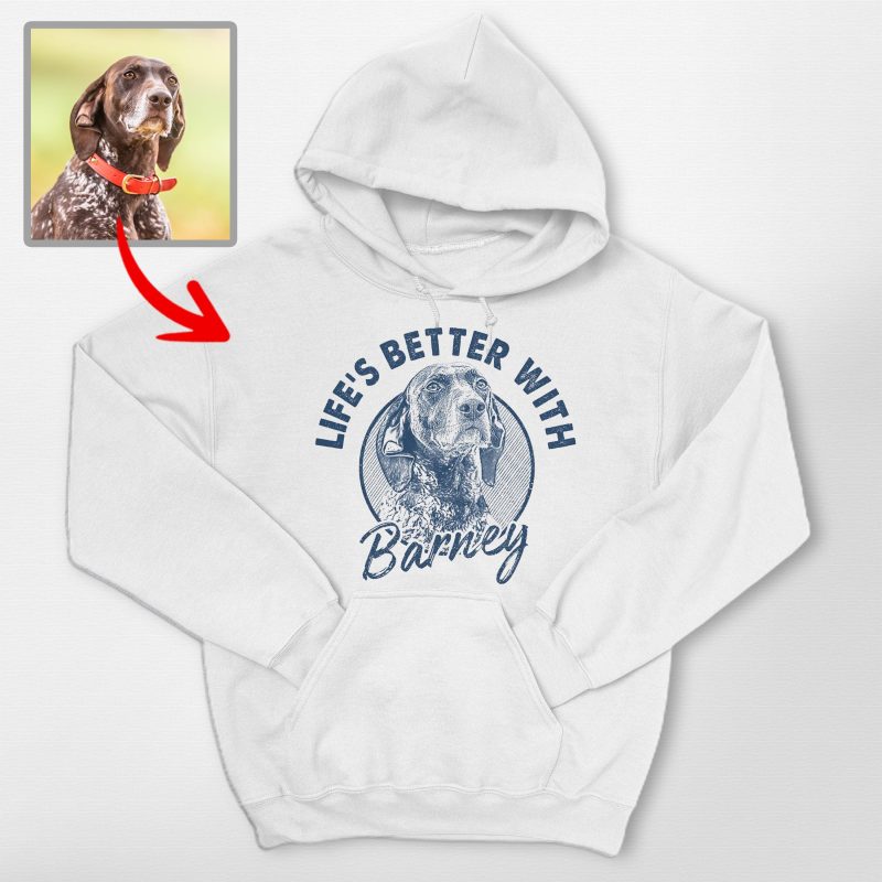 Life is Better with Your Dog Custom Gildan Hoodie for Dog Lovers - Pawarts