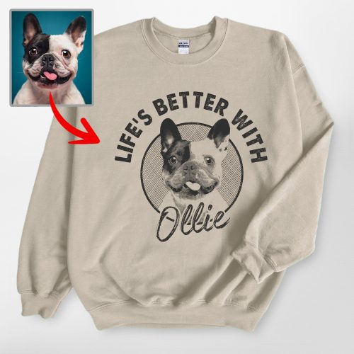 Life Is Better With A Dog Custom Gildan Sweatshirt for Dog Lovers - Pawarts