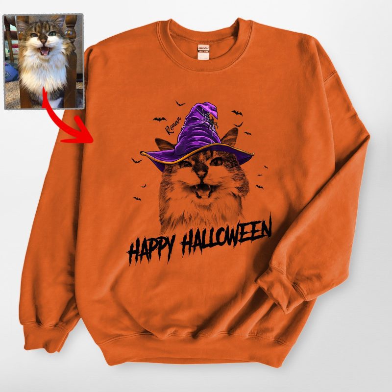 Pawarts | Happy Halloween Personalized Dog Sweatshirt - Pawarts