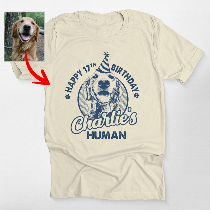 Pawarts - (Happy Birthday) Custom Dog T-shirts, Unforgettable Gifts For Dog Owners - Pawarts