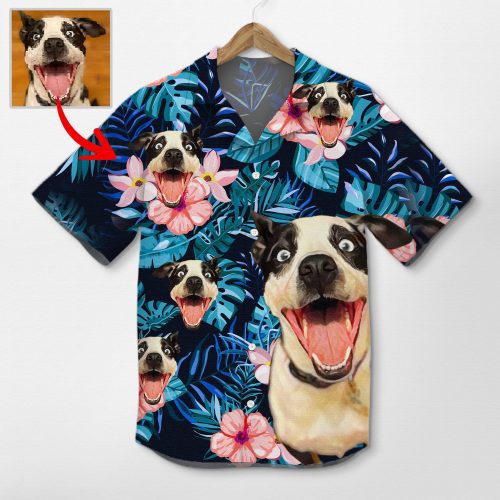 Pawarts | Customized Dog Portrait Hawaiian Shirt For Dog Lovers - Pawarts