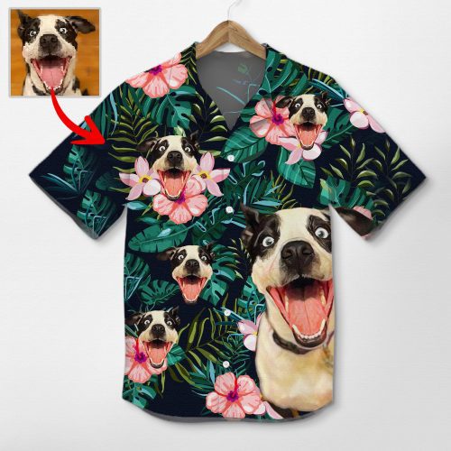 Pawarts | Customized Dog Portrait Hawaiian Shirt For Dog Lovers - Pawarts